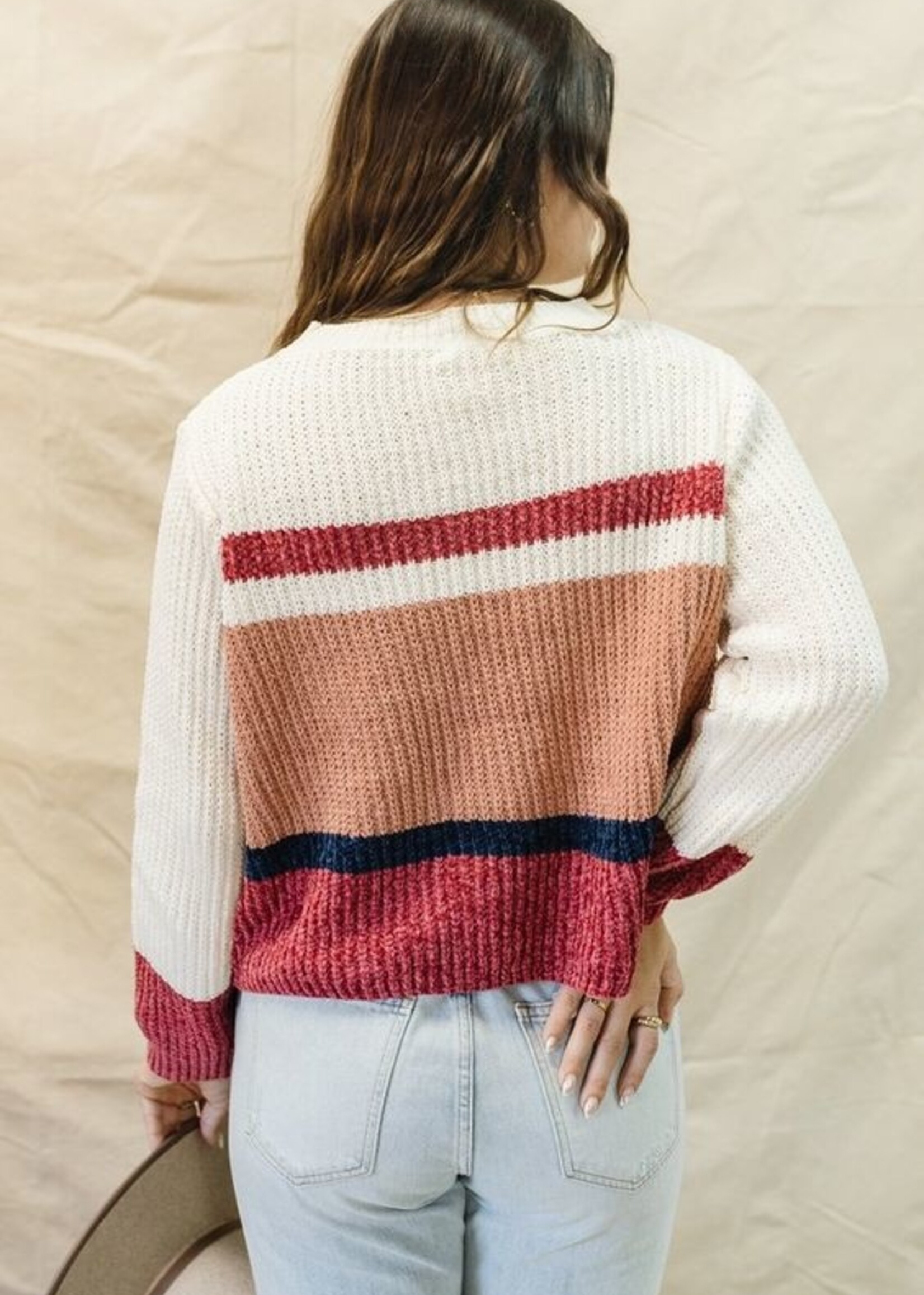 Sadie & Sage Linear Dreams Pullover