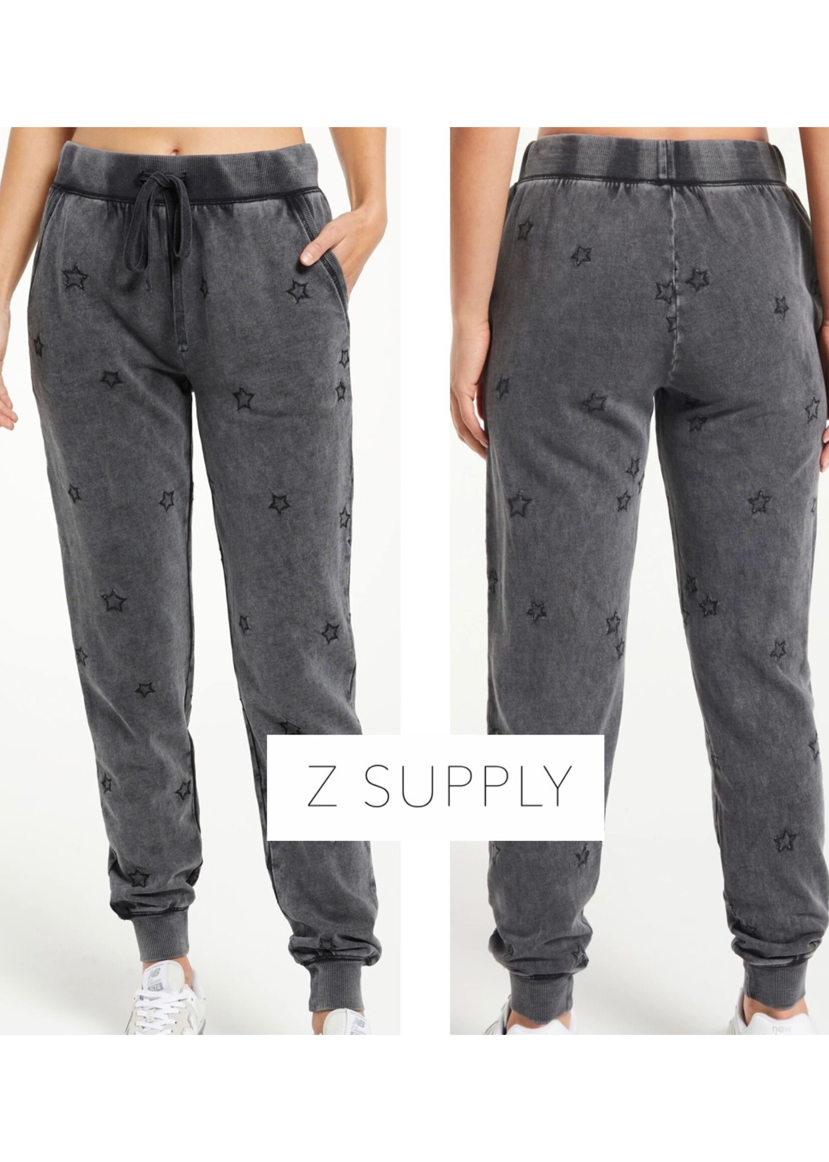 Z Supply Goldie Embroidered Star Jogger
