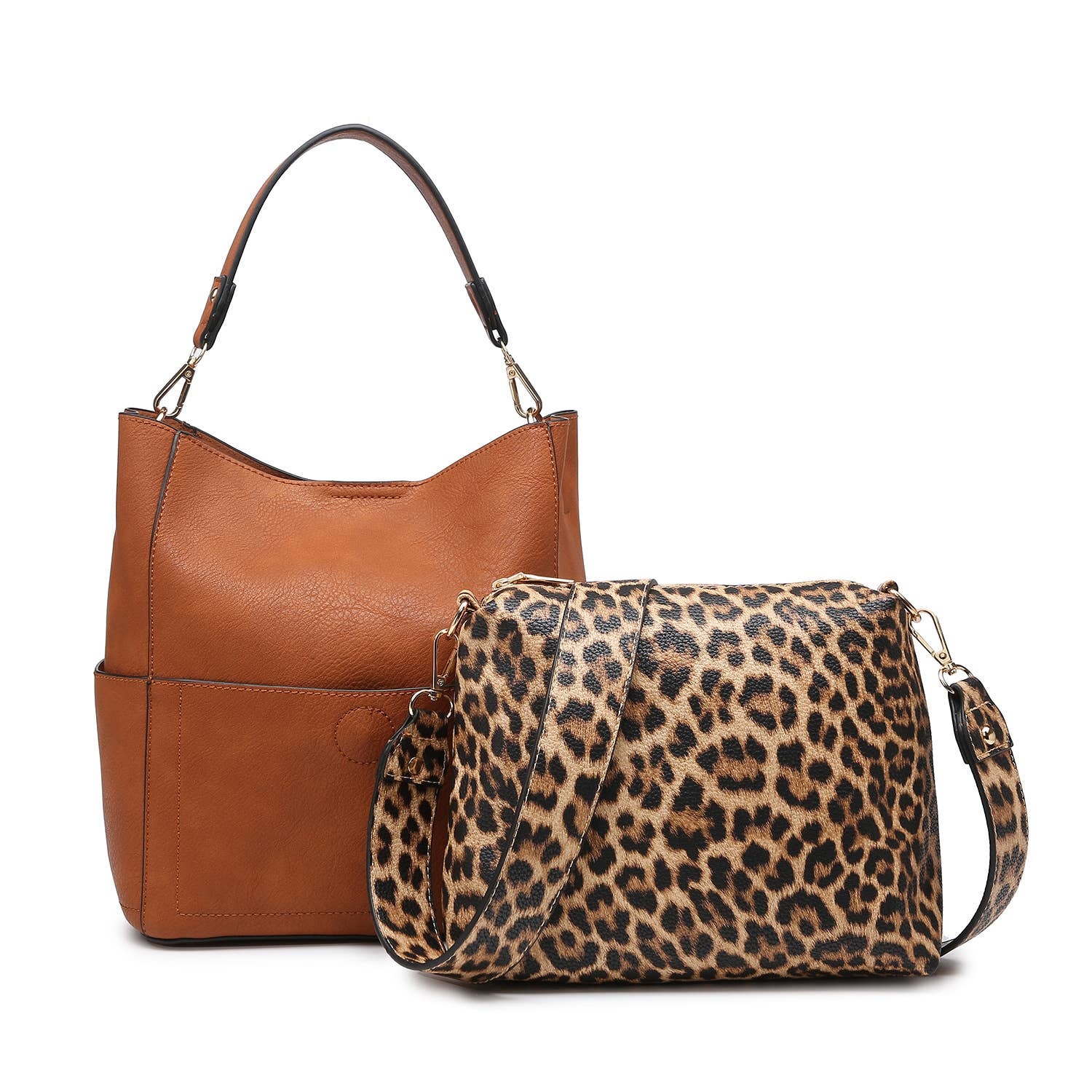 Jen & Co Abby Print Bucket Bag Jen & Co Abby Print Bucket Bag