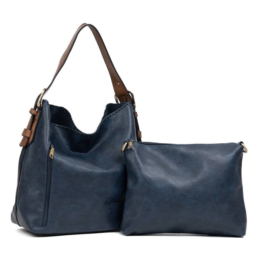 Jen & Co Alexa 2 in 1 Hobo Bag- Navy Jen & Co Alexa 2 in 1 Hobo Bag- Navy