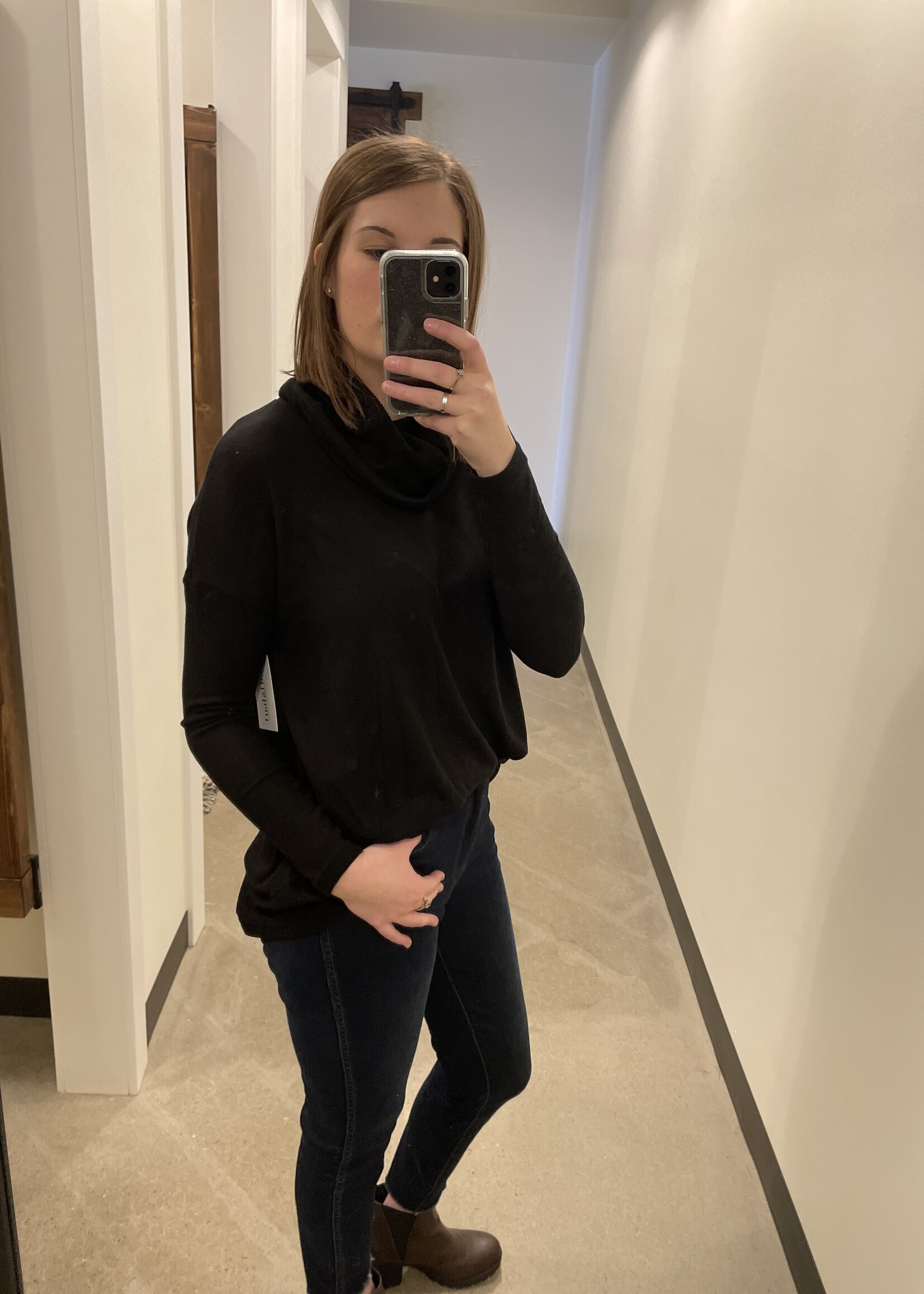 Z Supply Melysa Marled Cowl Neck Top