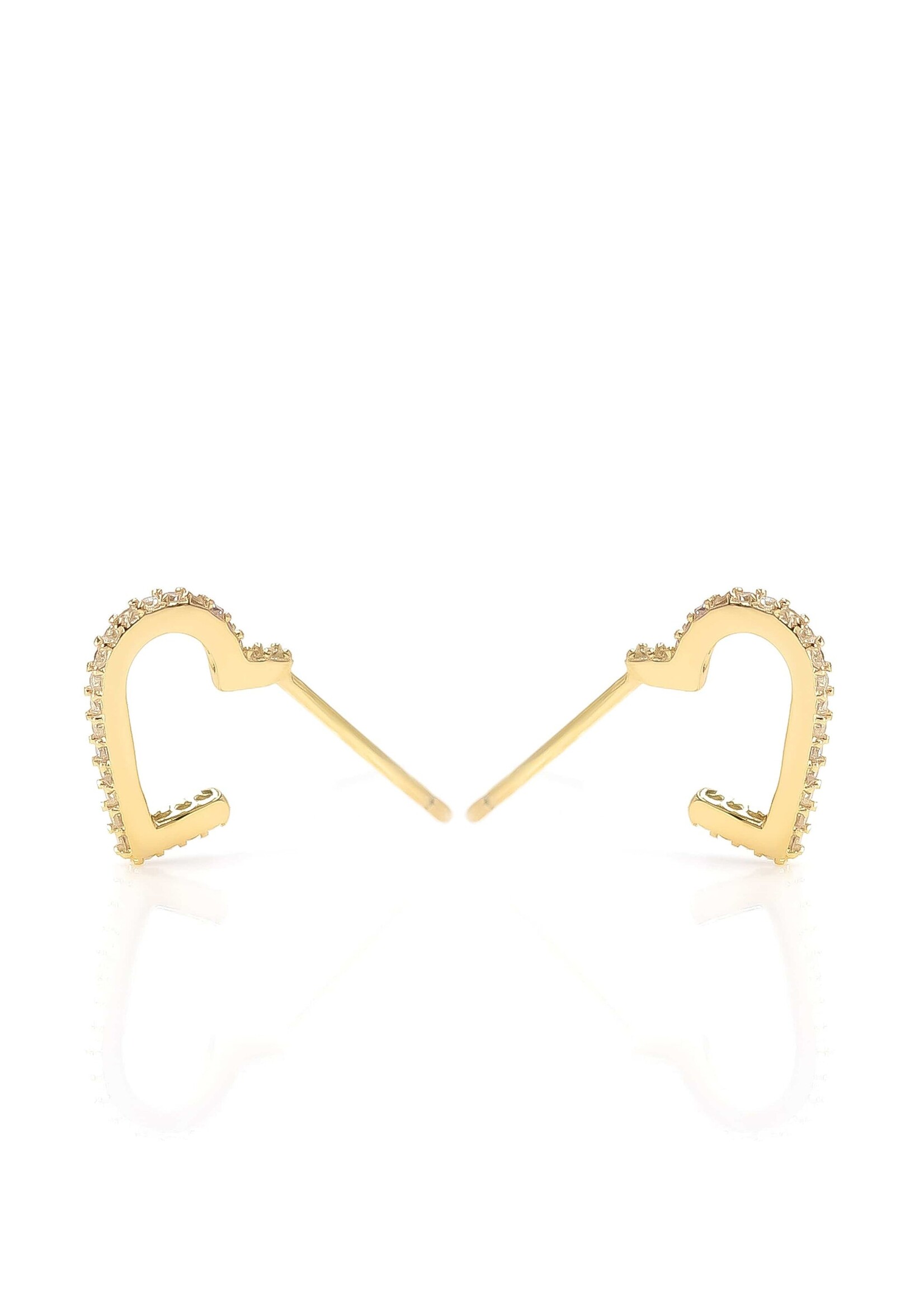 eLiasz and eLLa Jewelry Inc. Amour CZ Huggie Hoop Earrings