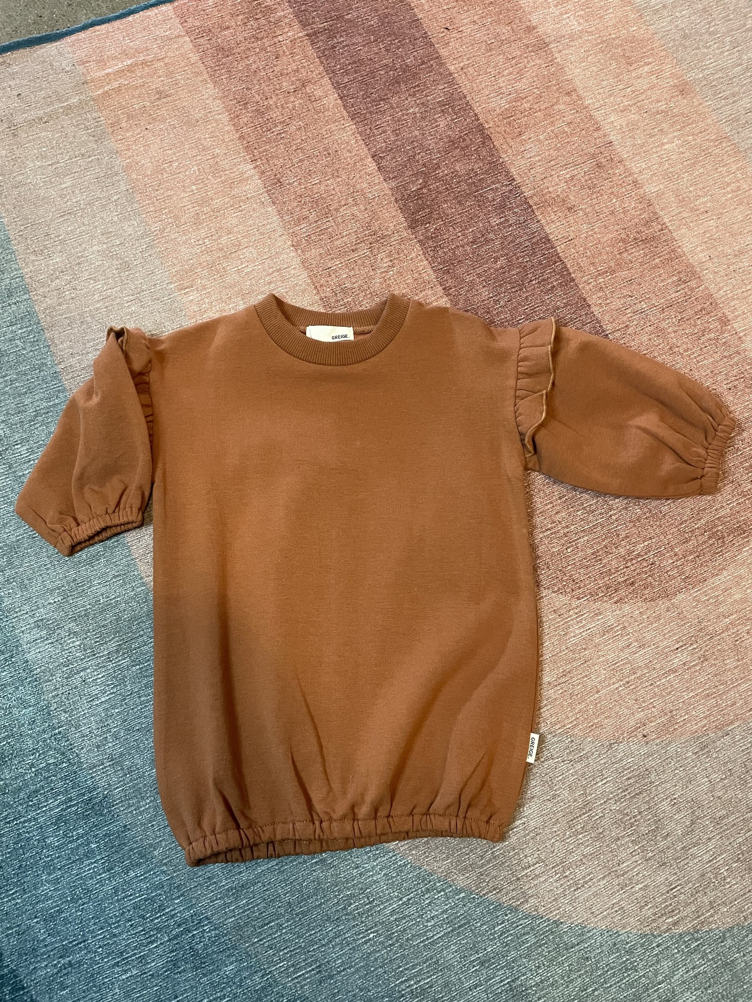 Greige Bamboo Fleece Tunic Spice