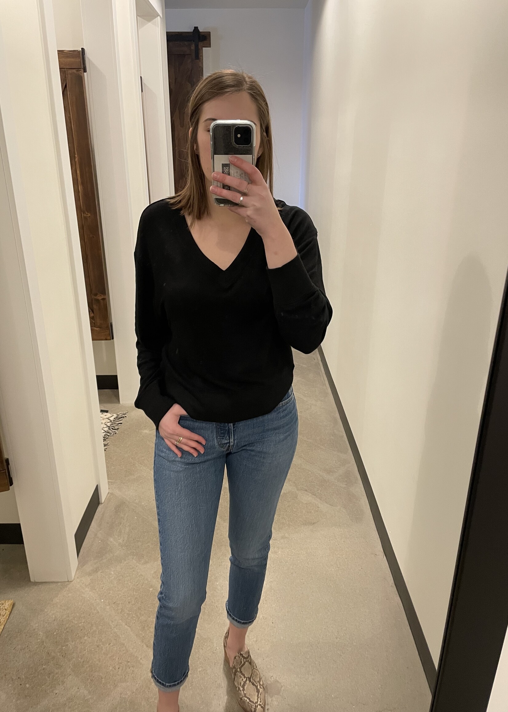 Z Supply Francis Marled V-Neck Top