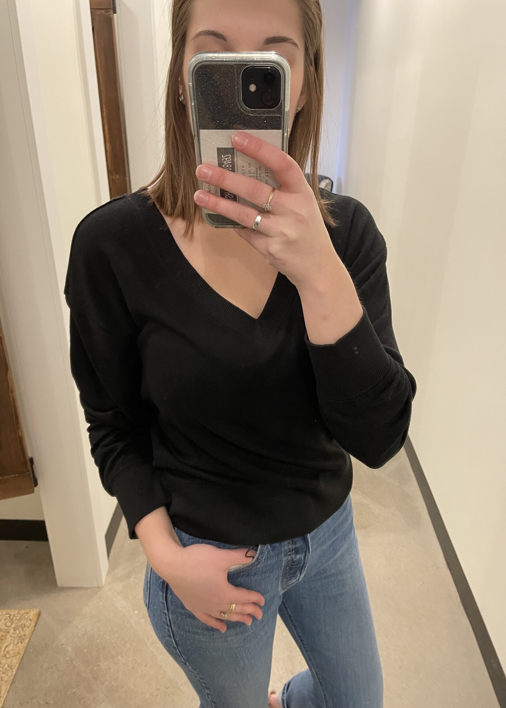 Z Supply Francis Marled V-Neck Top