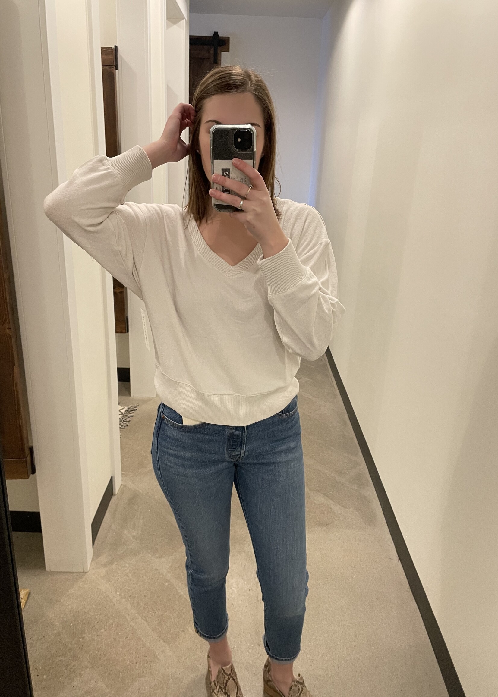 Z Supply Francis Marled V-Neck Top