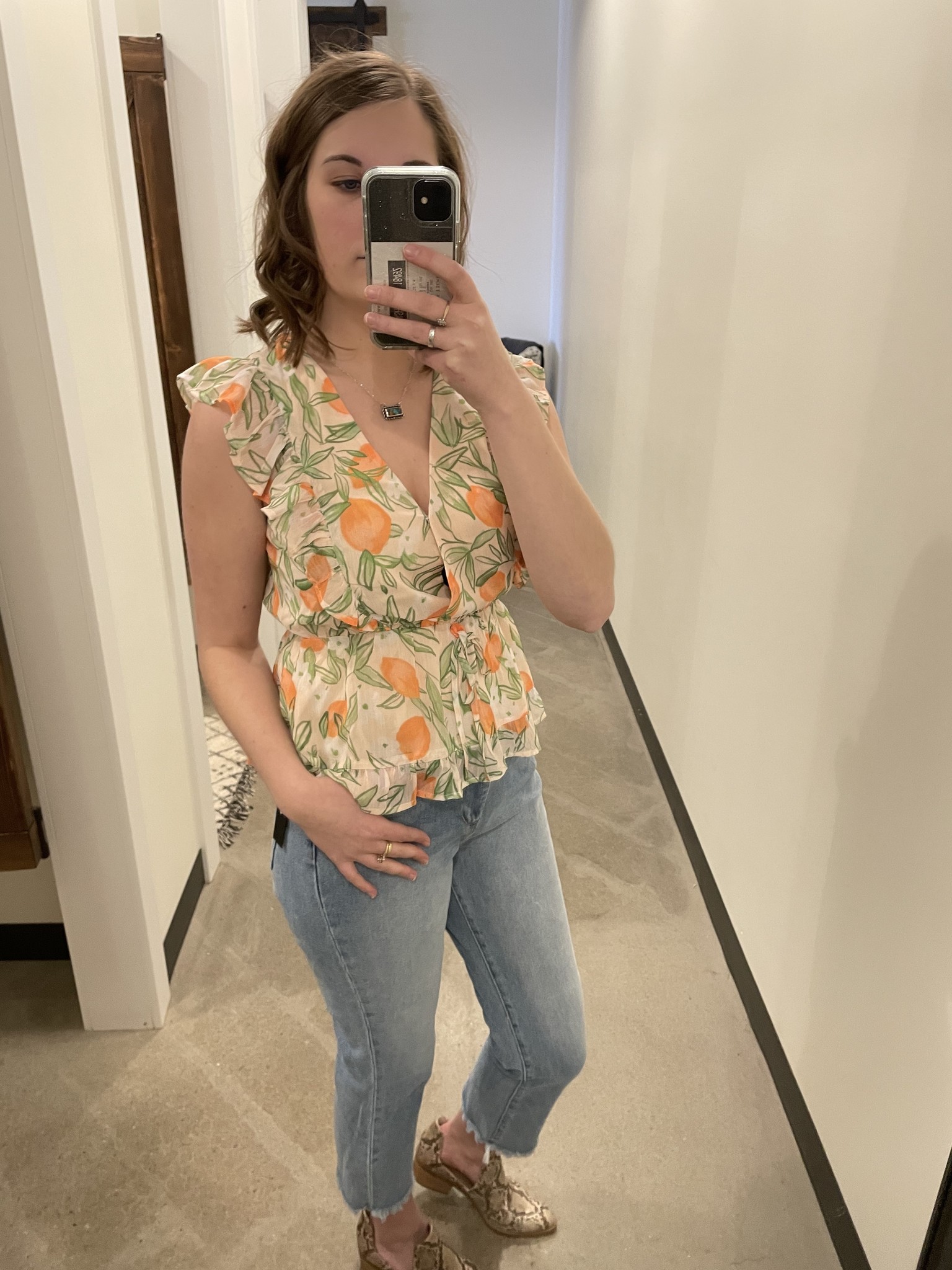 Sadie & Sage Lemon Garden Baby Doll Top