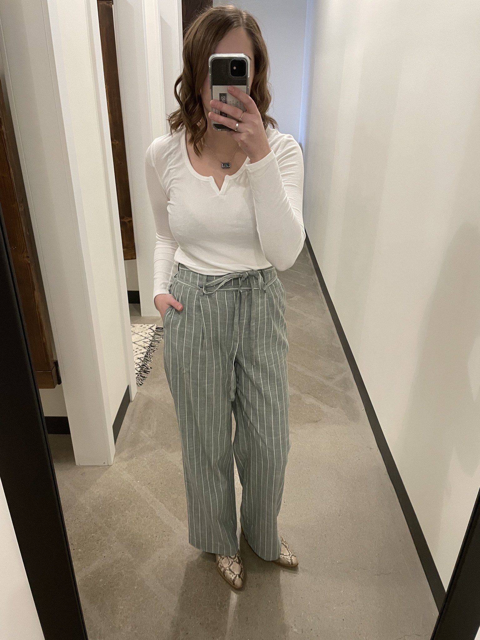 Vero Moda Vmserena Hw Pant Laurel Wreath