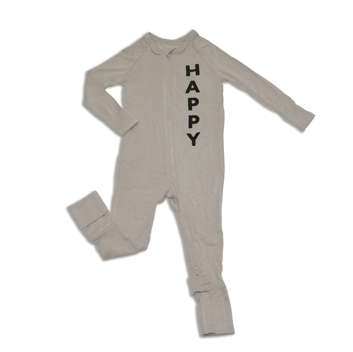 Silkberry Baby Bamboo 2-way Zippy Romper w/rollover cuffs (Porpoise)