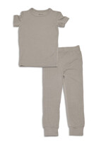 Silkberry Baby Bamboo Short Sleeve 2pc Pajama Set (Porpoise)