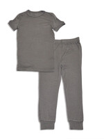 Silkberry Baby Bamboo Short Sleeve 2pc Pajama Set (Stormy)