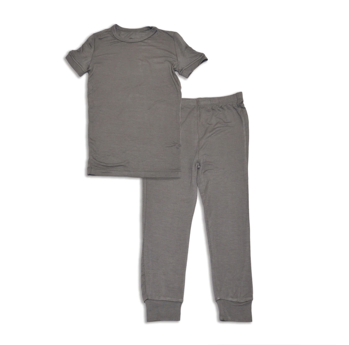Silkberry Baby Bamboo Short Sleeve 2pc Pajama Set (Stormy)
