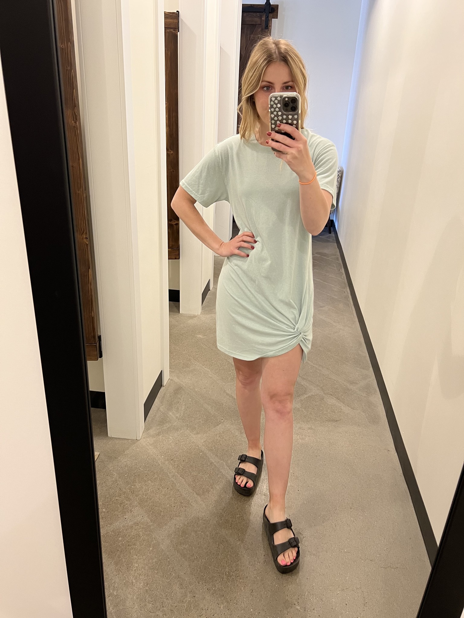 Z Supply Denny Twist T Shirt Dress