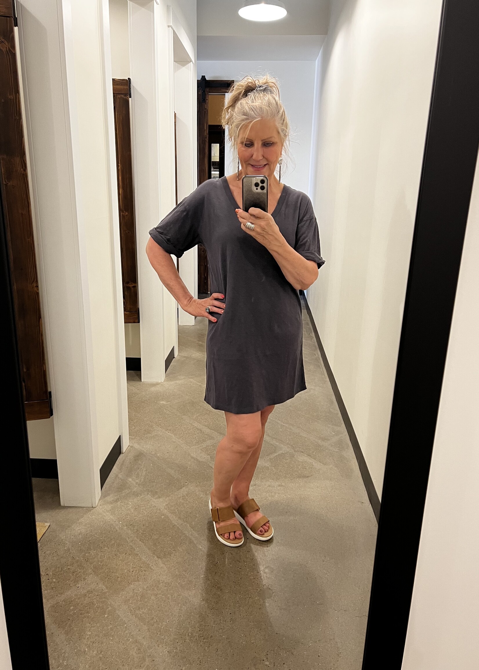 Z Supply V Neck T Shirt Dress