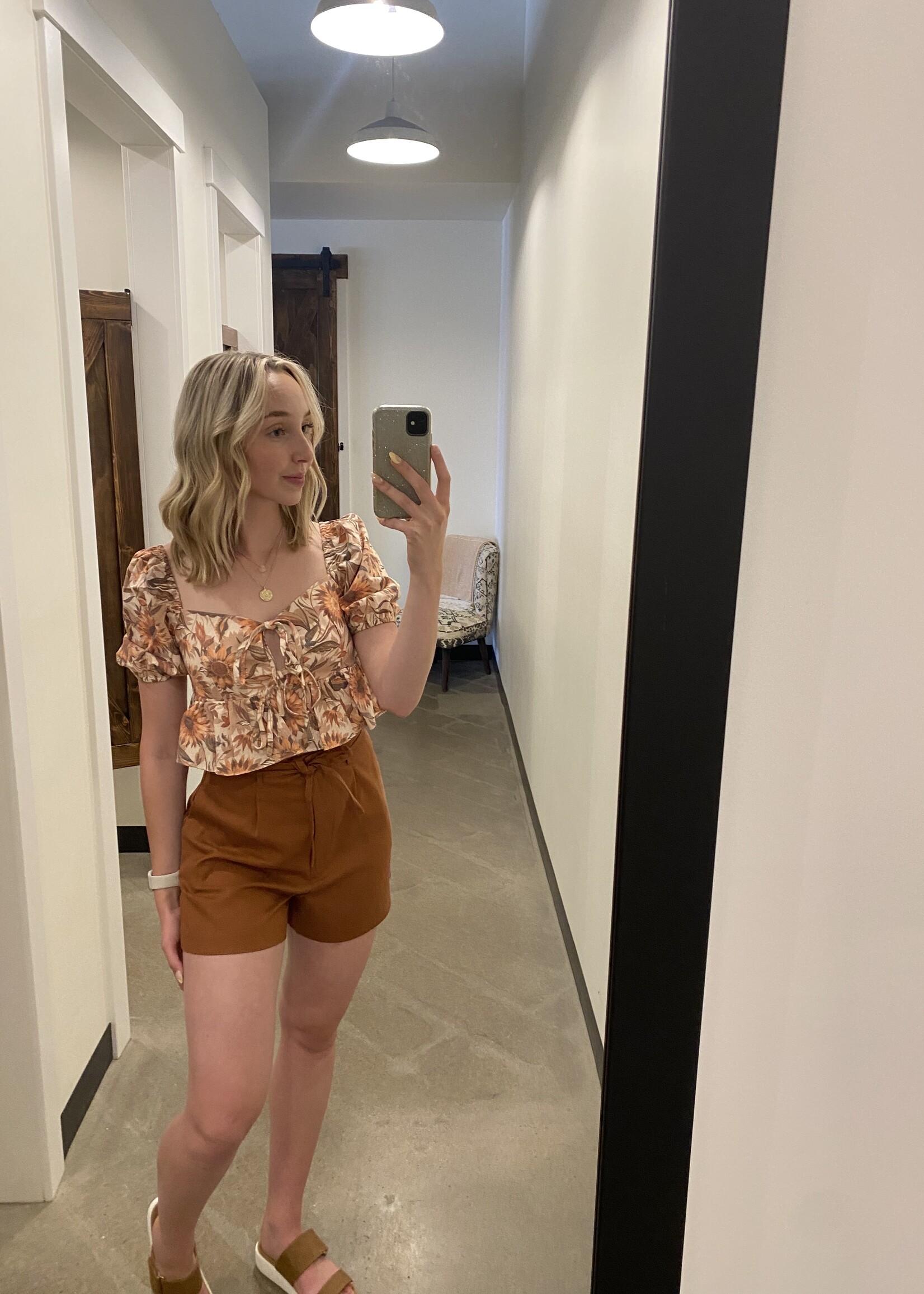 Glamorous Multi Sunflower Top