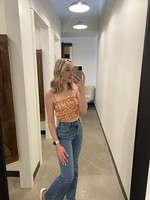 Glamorous Vintage Floral Crop Top