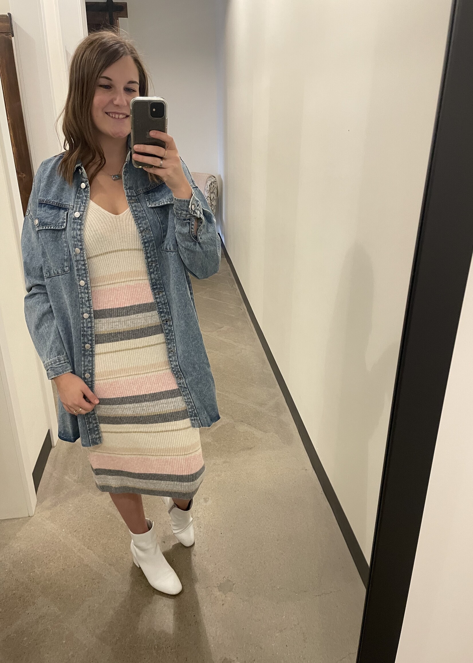 Z Supply Malibu Stripe Sweater Dress