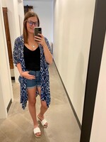 Black Tape Twin Printed Kimono
