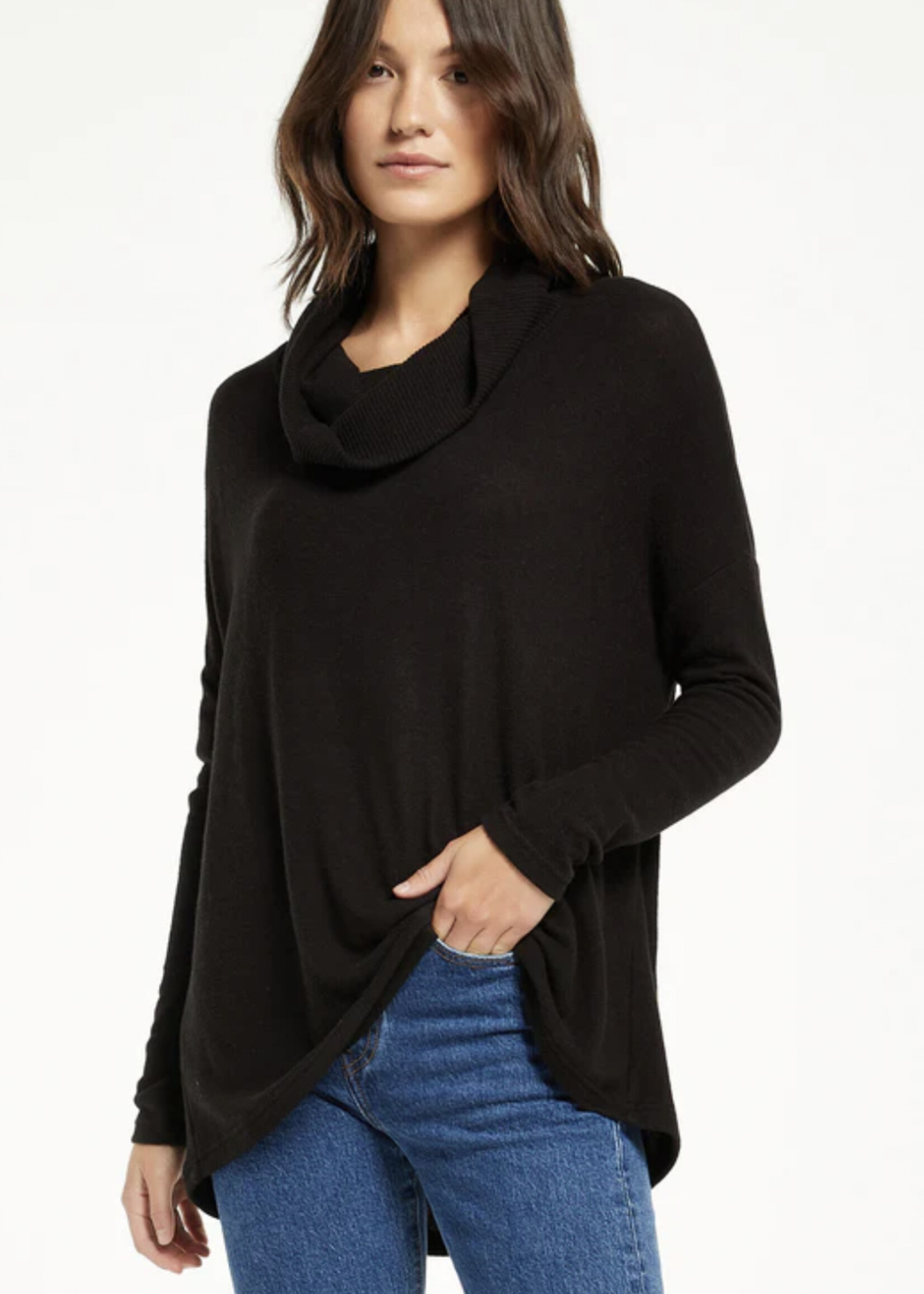 Z Supply Melysa Marled Cowl Neck Top