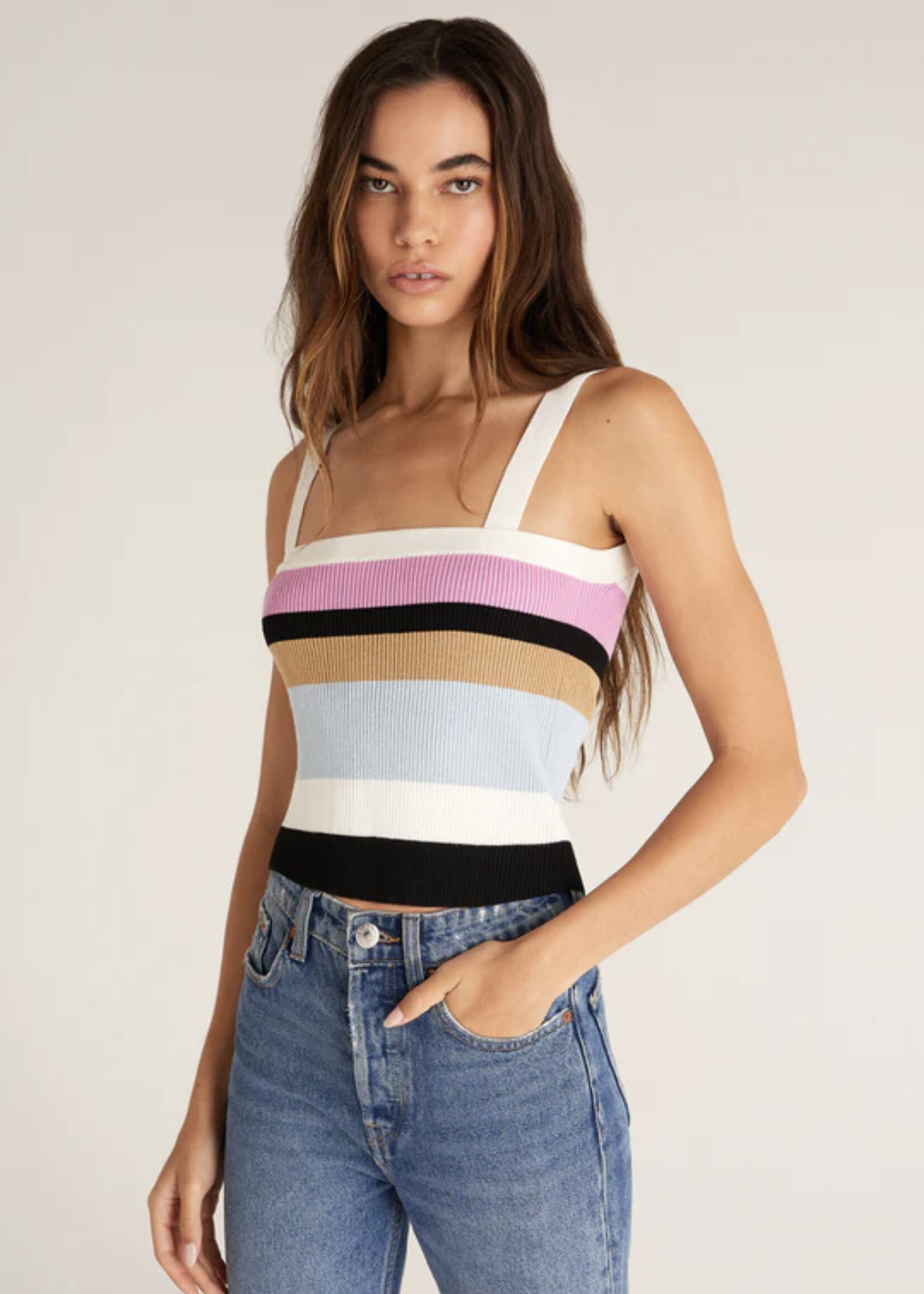 Z Supply Stella Stripe Sweater Tank