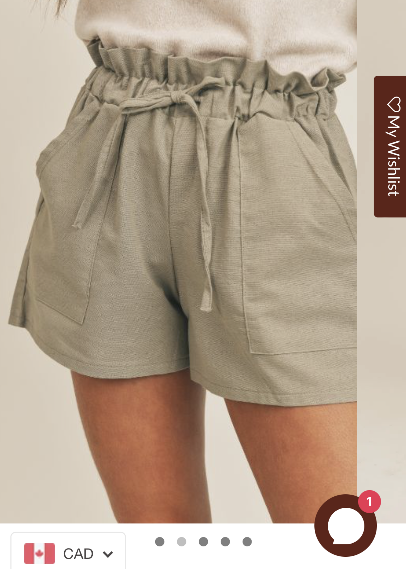 Sadie & Sage Hang Tight Linen Shorts