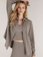 Z Supply Button Up Rib LS Top