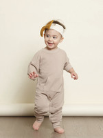 Greige Bamboo Fleece Romper