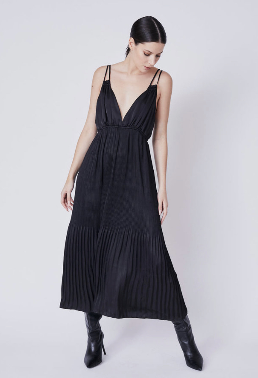 Deluc Ossani Pleated Maxi Dress Deluc Ossani Pleated Maxi Dress