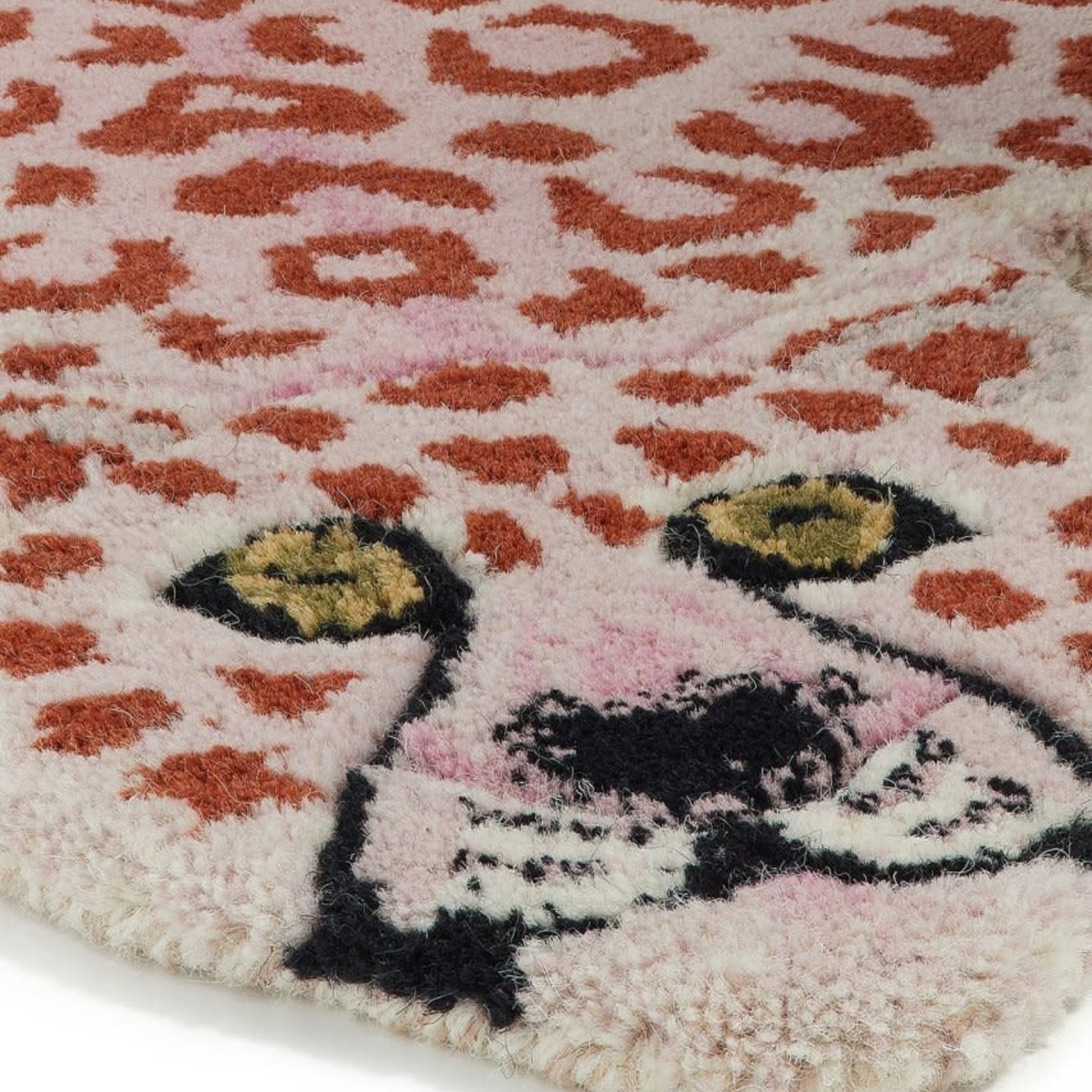 Pinky Leopard Rug, Small