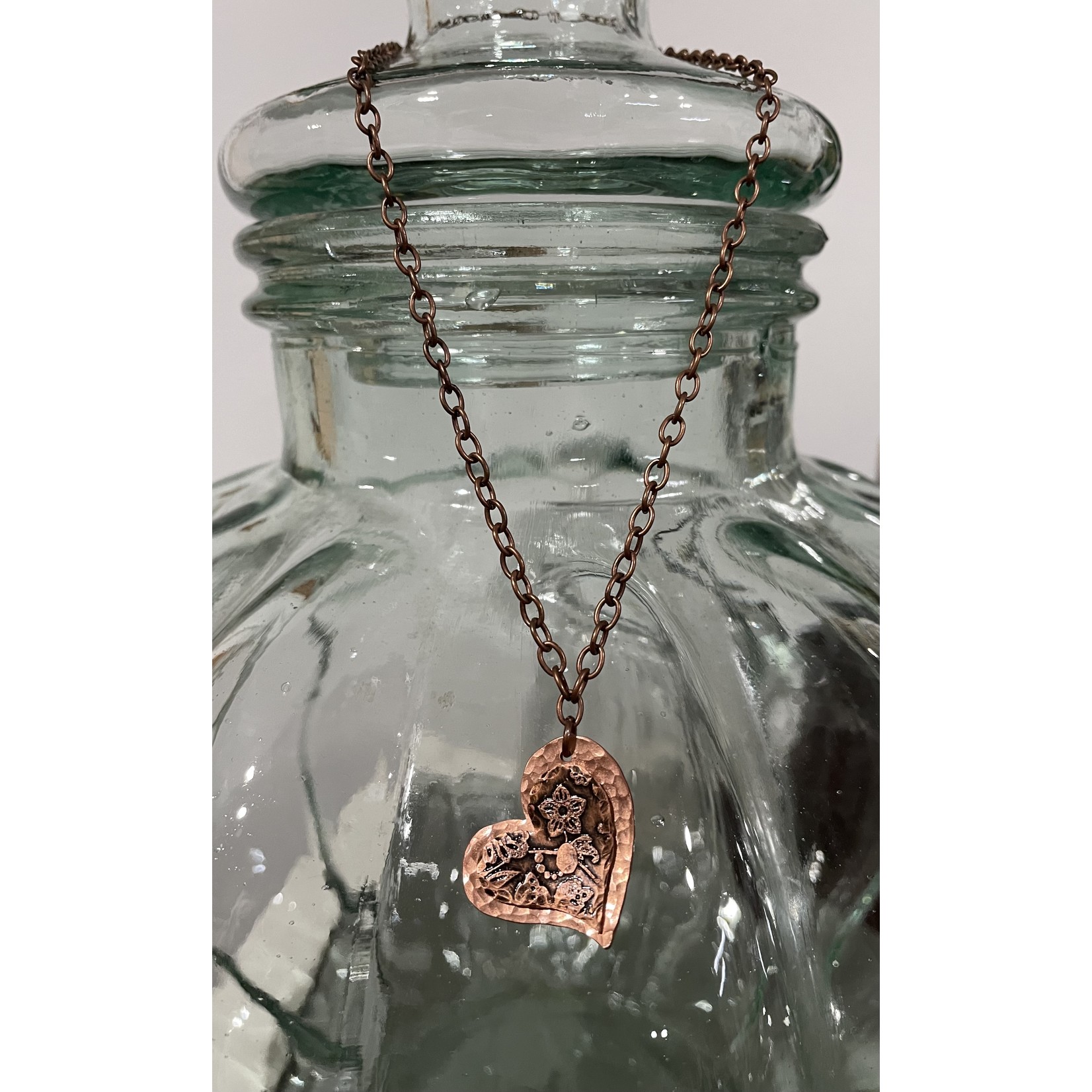 Copper Sisters Design Layered Heart Necklace