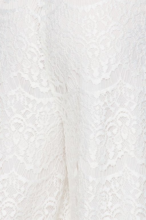 The Sunday Dress Ivory Crochet Pattern Lace Side Pocke Jump-suit