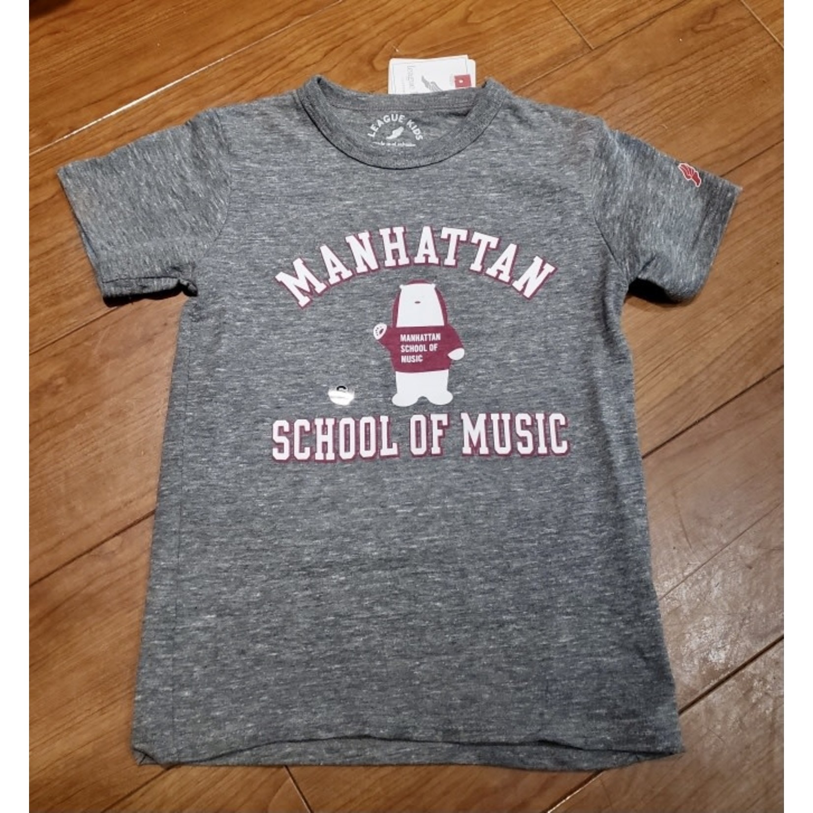 L2 Gray Youth T-shirt with Manny Mascot