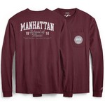 Maroon MSM Long Sleeve T-shirt with Pocket
