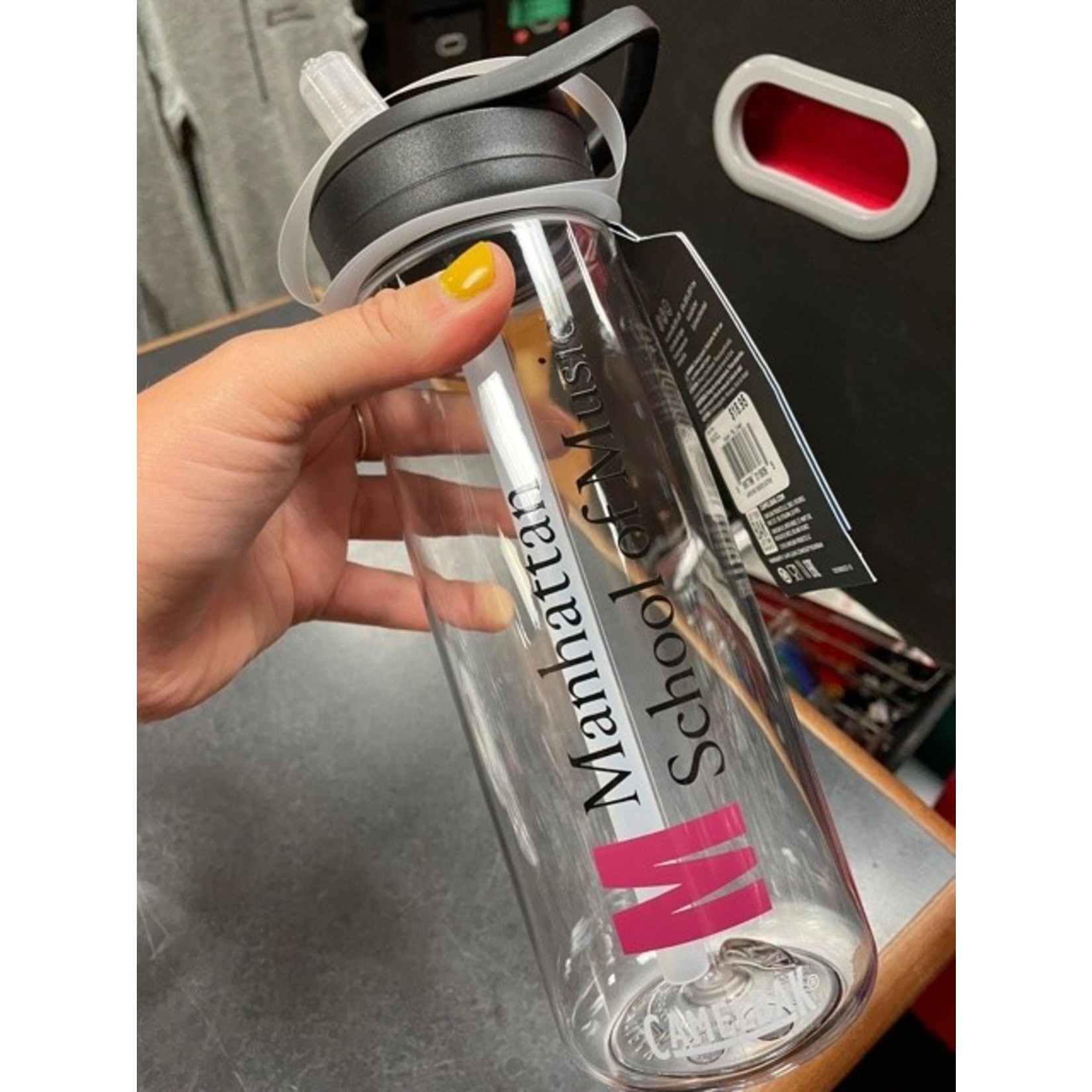 Clear Camelbak Water Bottle with Straw