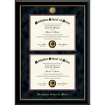 Double Degree: Black Frame, Onyx Matting, Gold Medallion (292119)