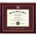Diploma Frame: Masterpiece red & gold medallion seal 292139
