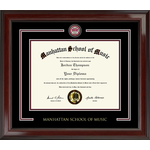 Diploma Frame Medallion Double Border Maroon/Black 340270