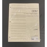 Manuscript BBM Loose Leaf: 14 stave + college rule/64 pages, 3-hole punched (8.5"x11")