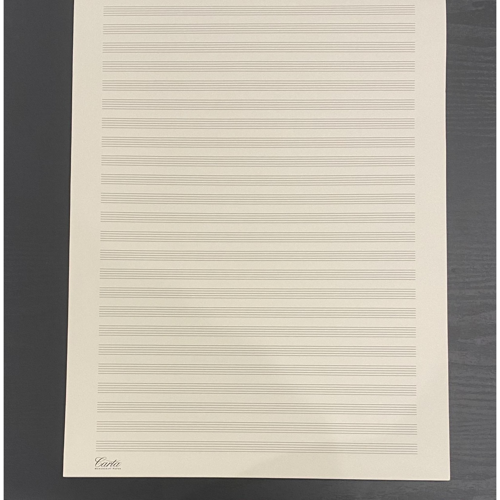 Manuscript Carta Orchestral Pad: No. 20, 24 staves/40 sheets portrait orientation (12" x 16")