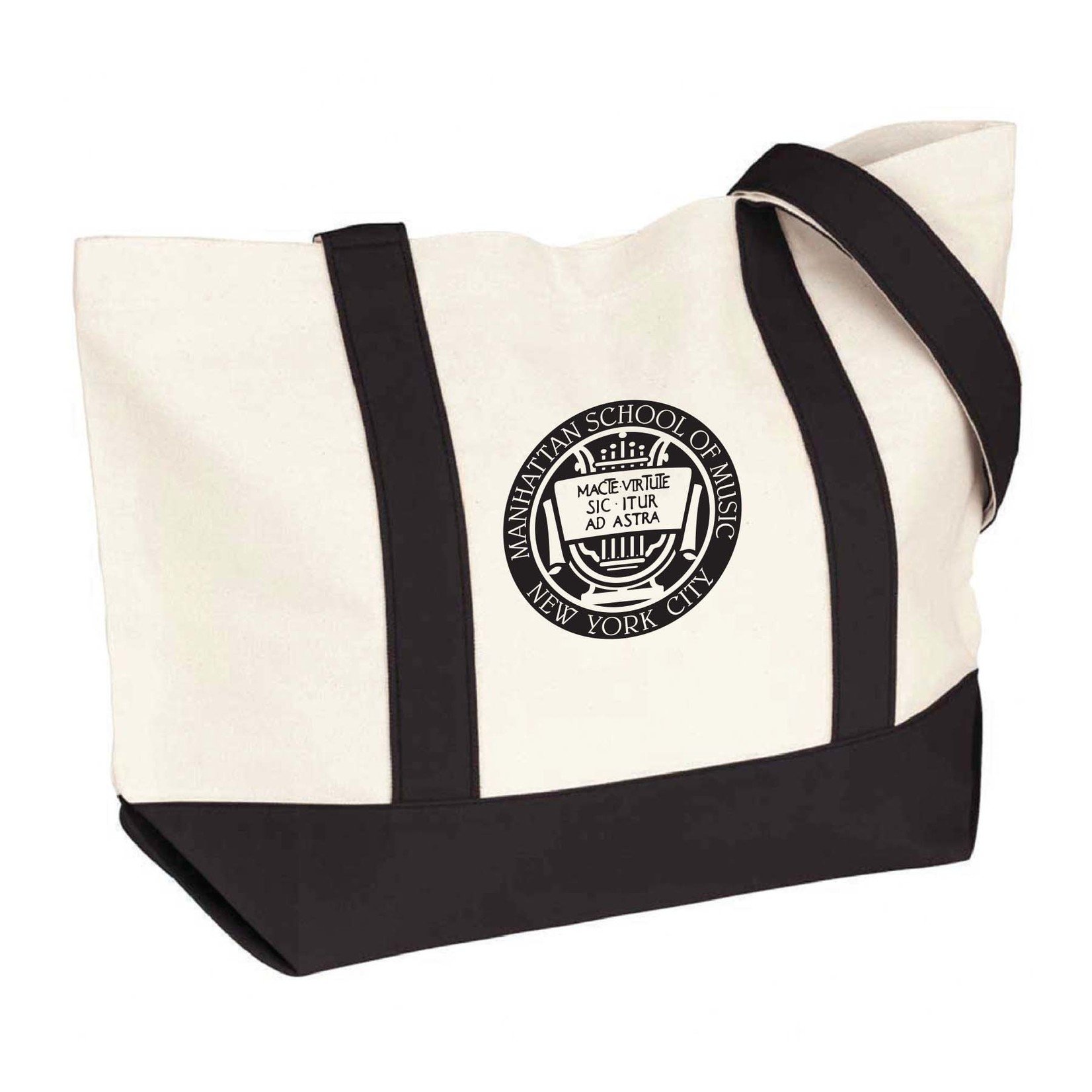 MSM Canvas Tote Bag with Snap Closure