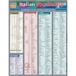 Italian Vocabulary Quick Study FINAL SALE CLEARANCE