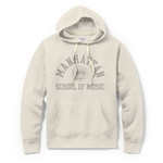 sweatshirt: oatmeal hoodie with tonal/ghost ink seal