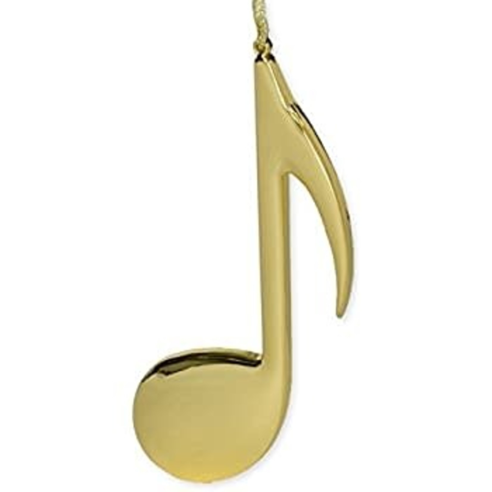 Gold Eighth Note Ornament