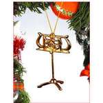 Gold Music Stand Ornament
