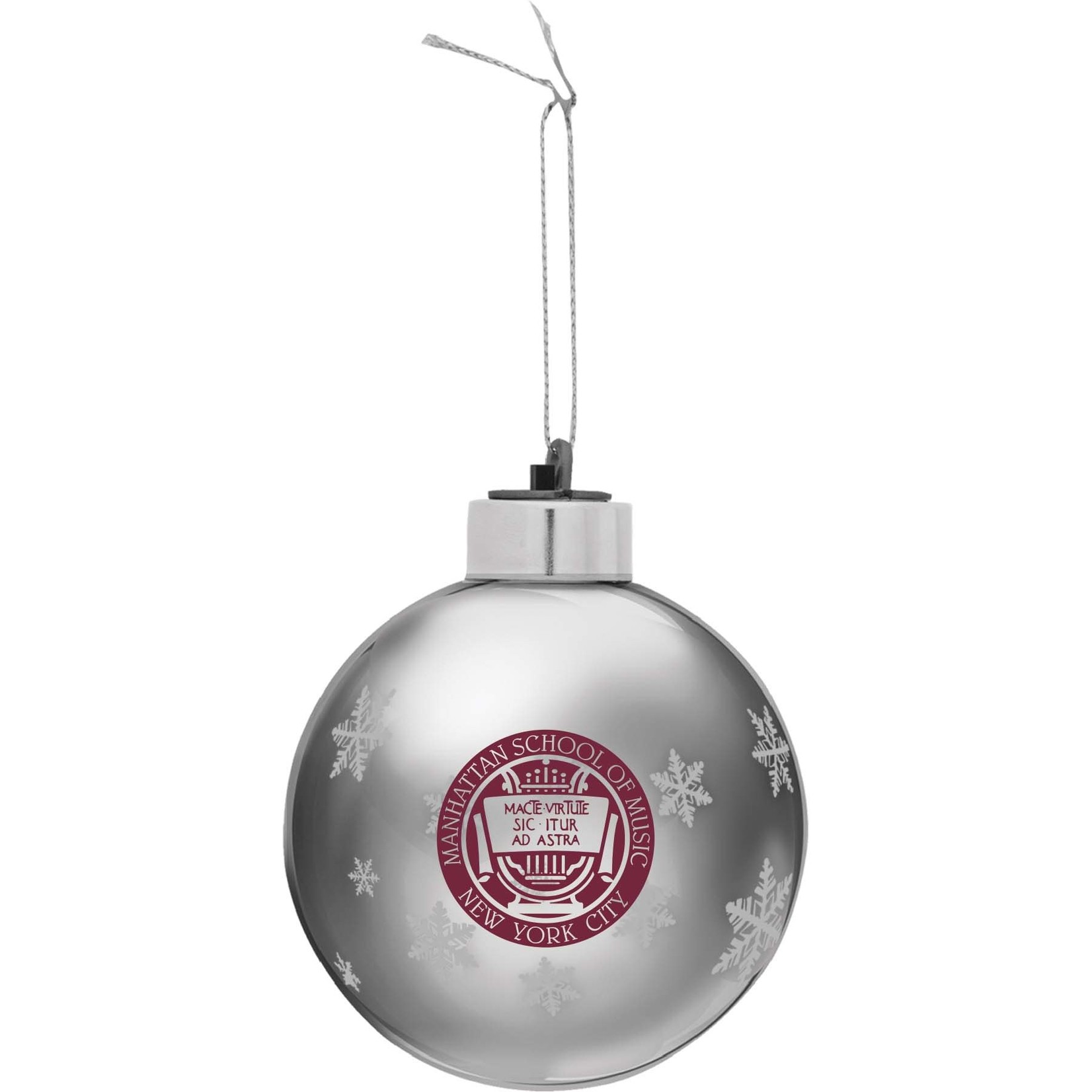 MSM Light-up Silver Ball Ornament