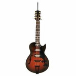 Brown & Red Electric Guitar Ornament