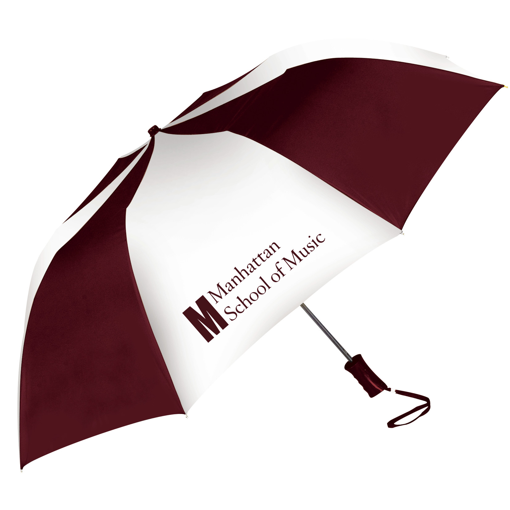 Storm Duds Maroon/White MSM Umbrella