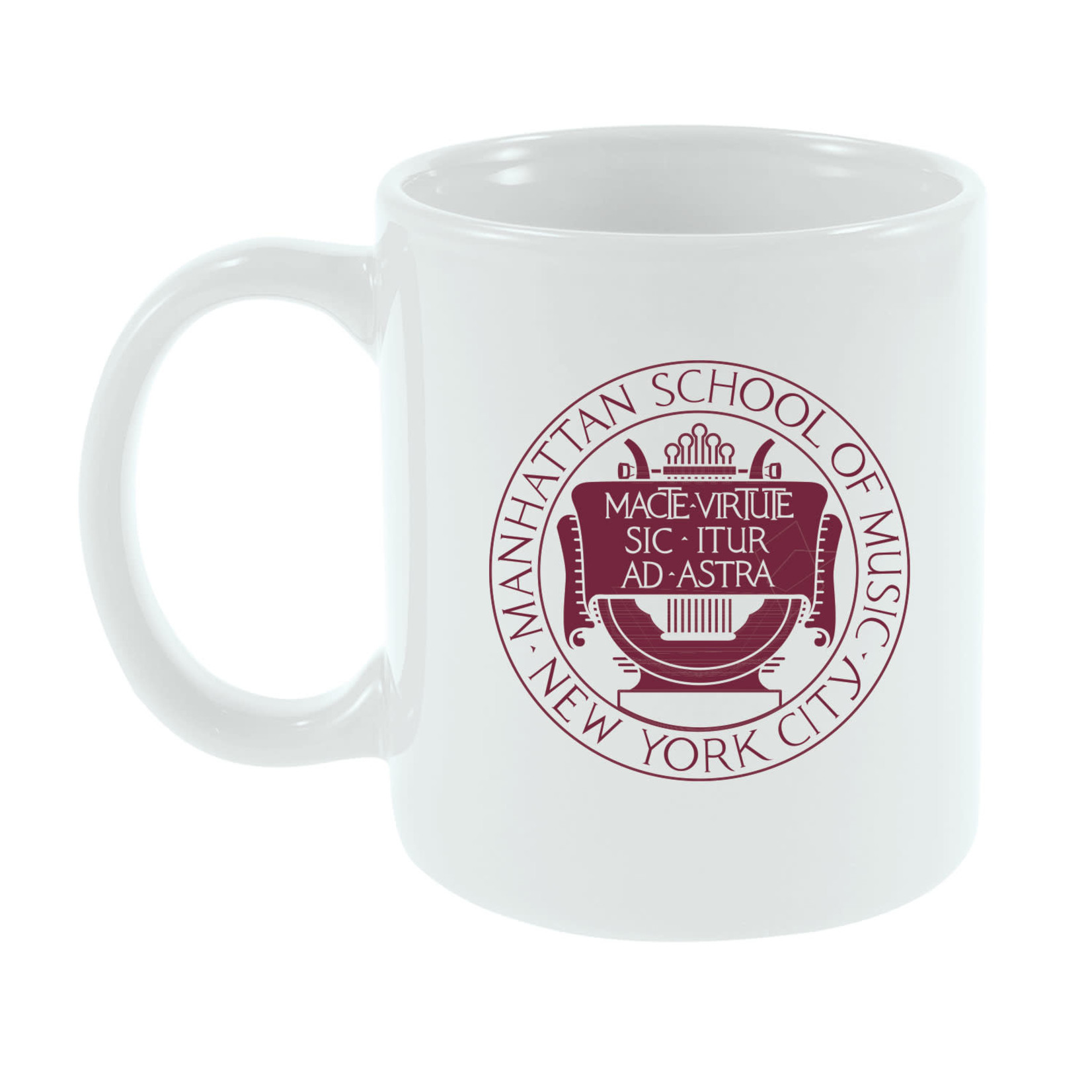 White Mug with Maroon MSM Seal