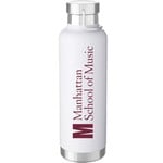 White Insulated Metal Water Bottle