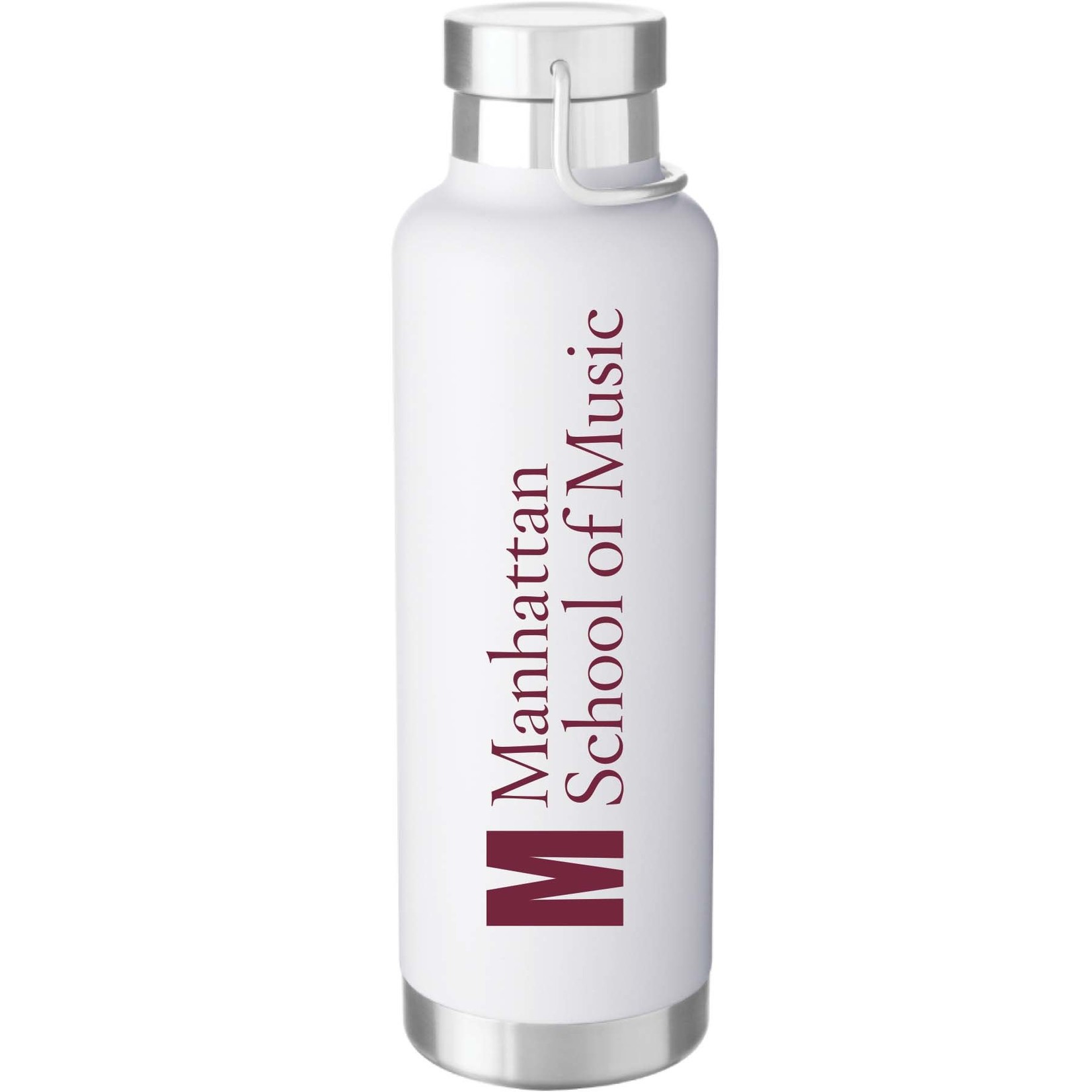 White Insulated Metal Water Bottle